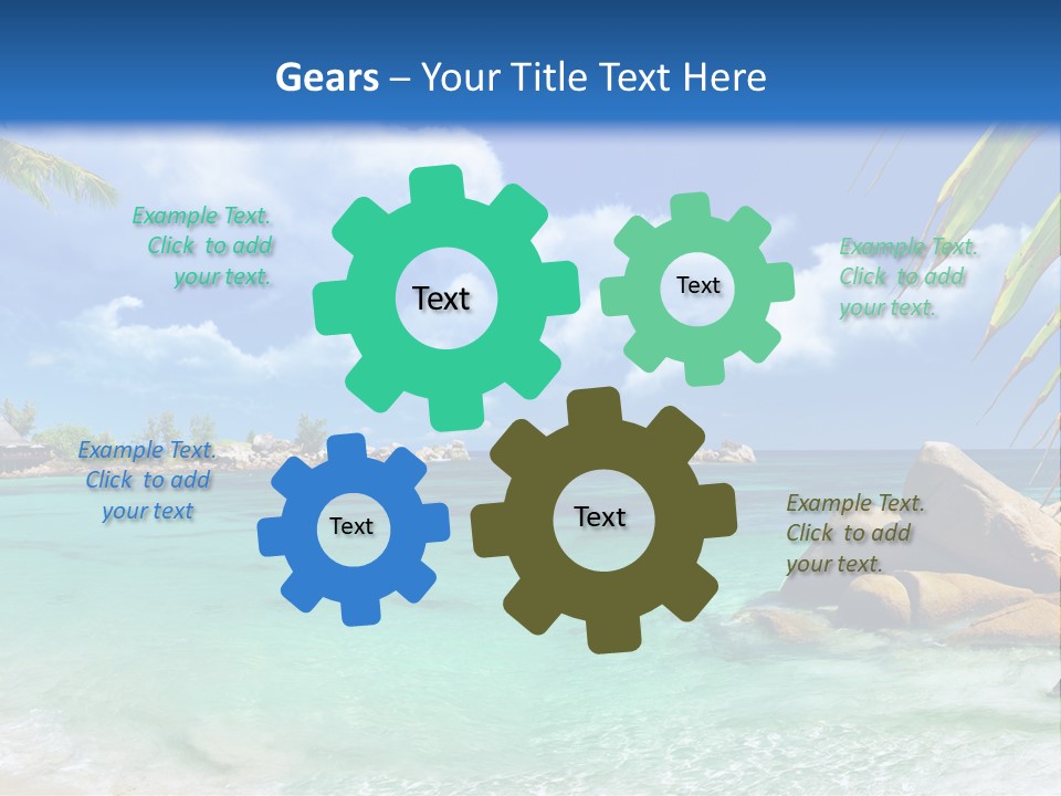 Rocks Tree Mountains PowerPoint Template