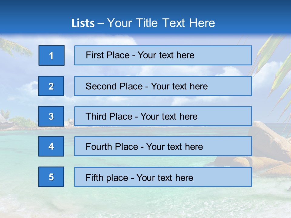 Rocks Tree Mountains PowerPoint Template