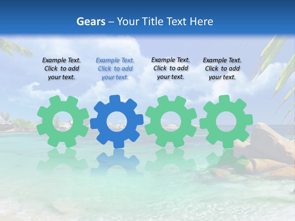 Rocks Tree Mountains PowerPoint Template