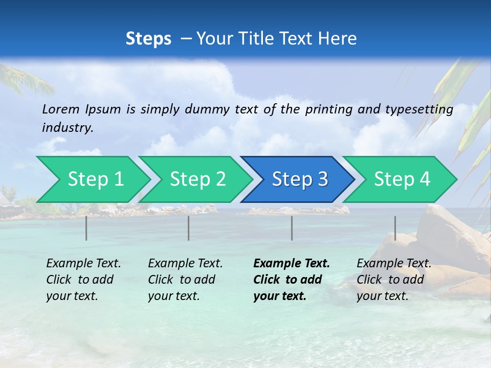 Rocks Tree Mountains PowerPoint Template