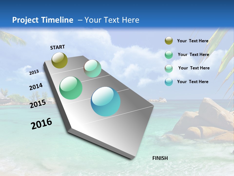 Rocks Tree Mountains PowerPoint Template