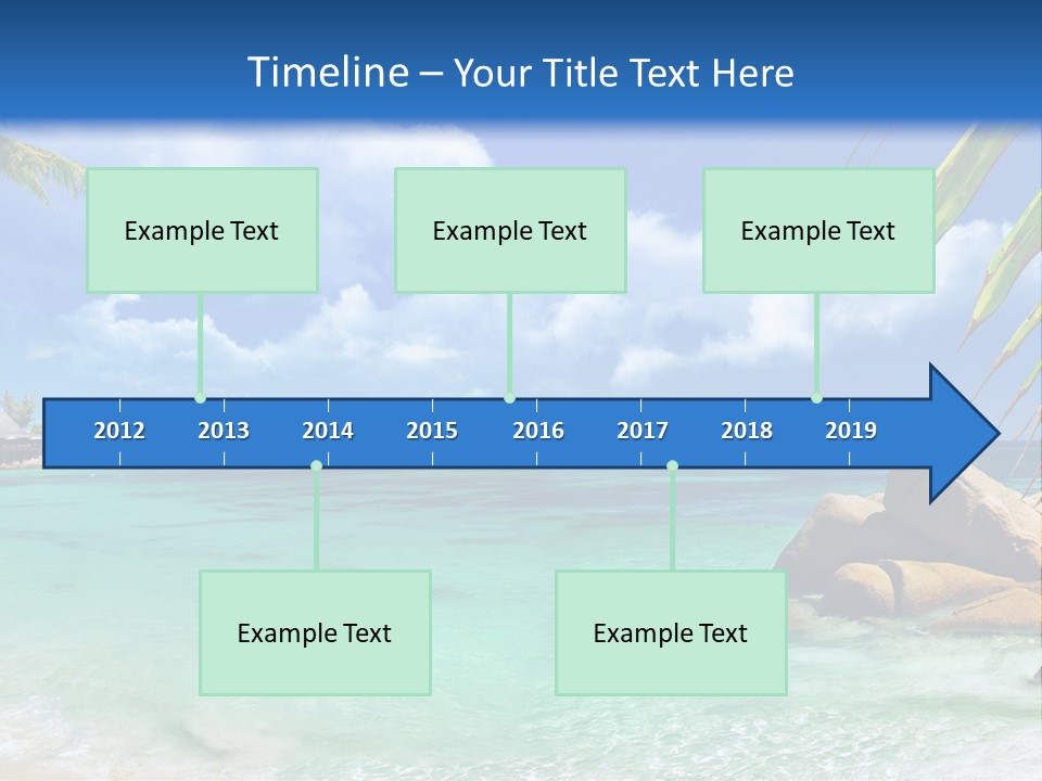 Rocks Tree Mountains PowerPoint Template