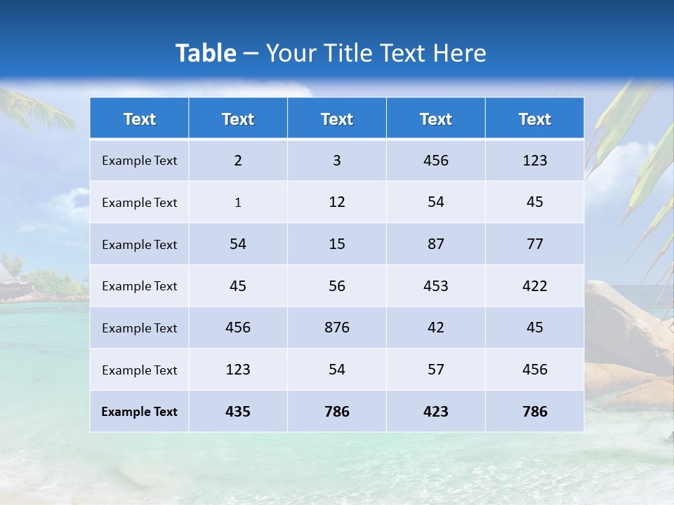 Rocks Tree Mountains PowerPoint Template