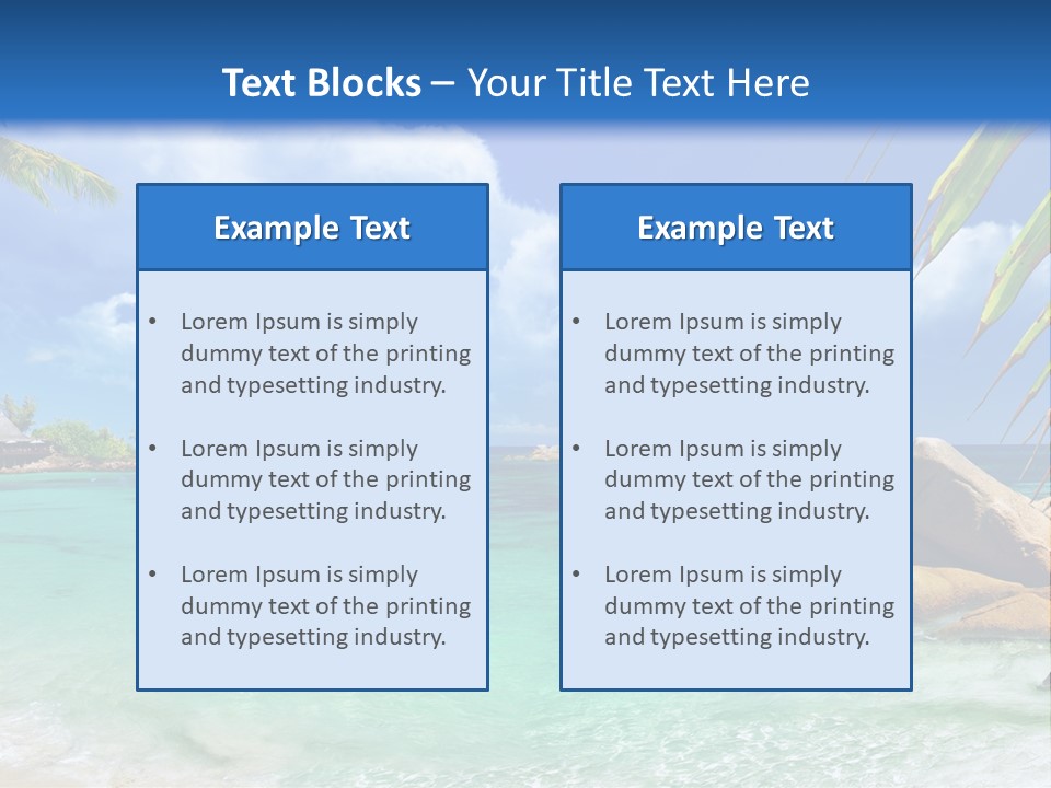 Rocks Tree Mountains PowerPoint Template