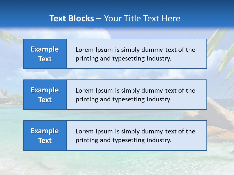 Rocks Tree Mountains PowerPoint Template