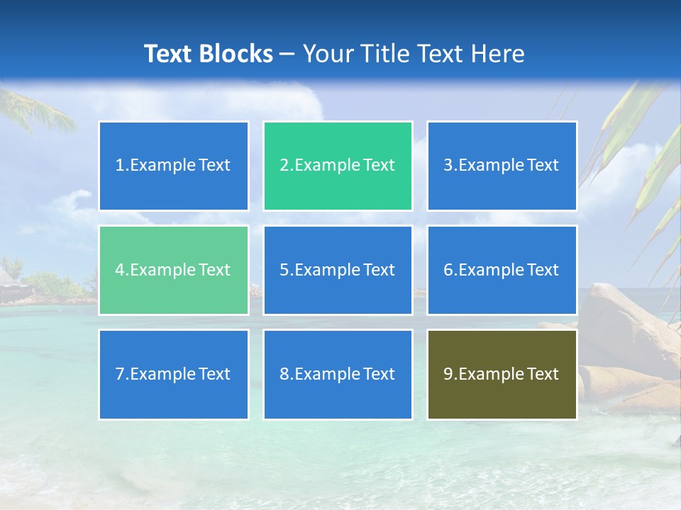 Rocks Tree Mountains PowerPoint Template