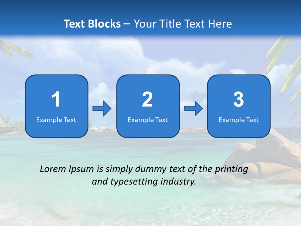 Rocks Tree Mountains PowerPoint Template