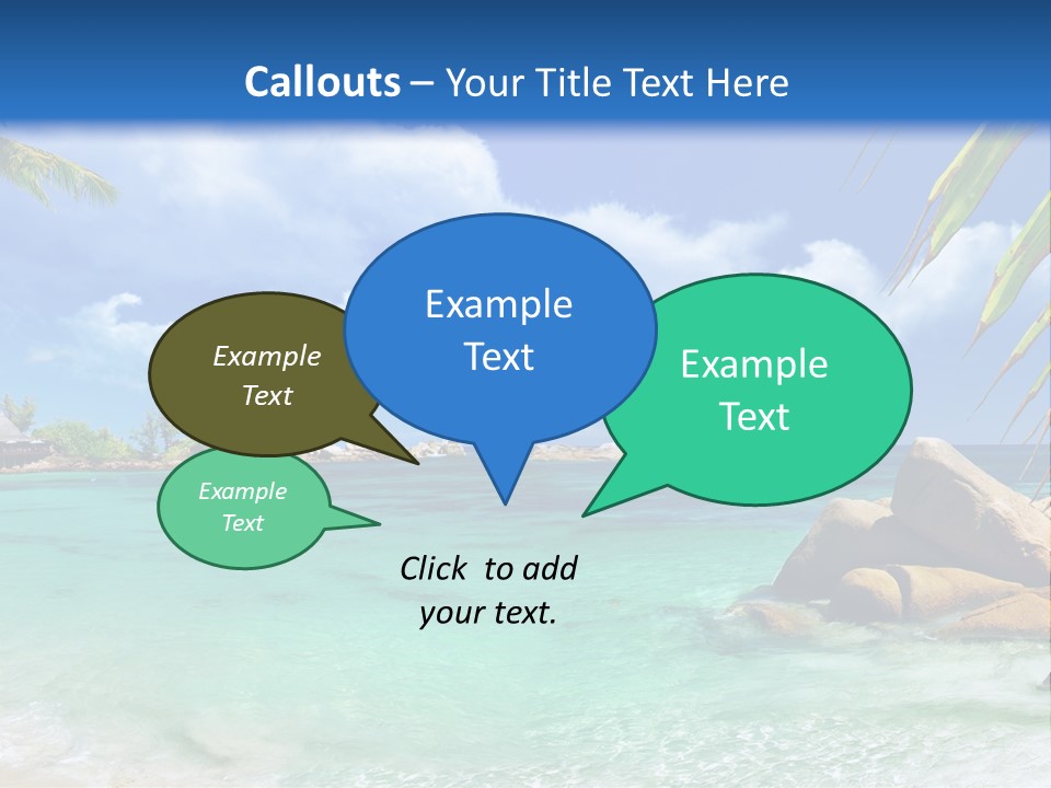 Rocks Tree Mountains PowerPoint Template