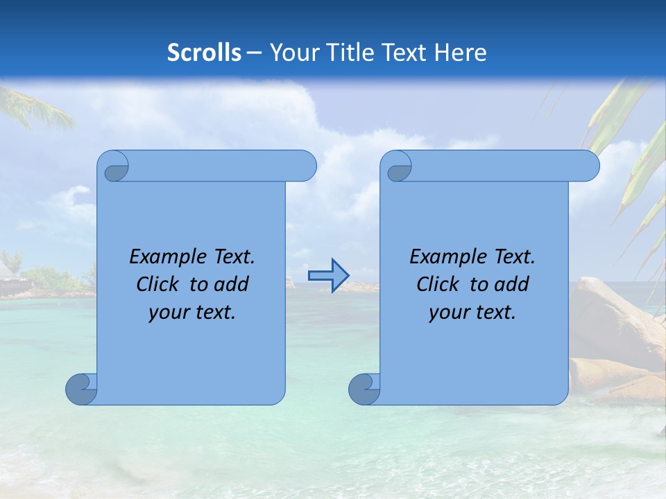 Rocks Tree Mountains PowerPoint Template