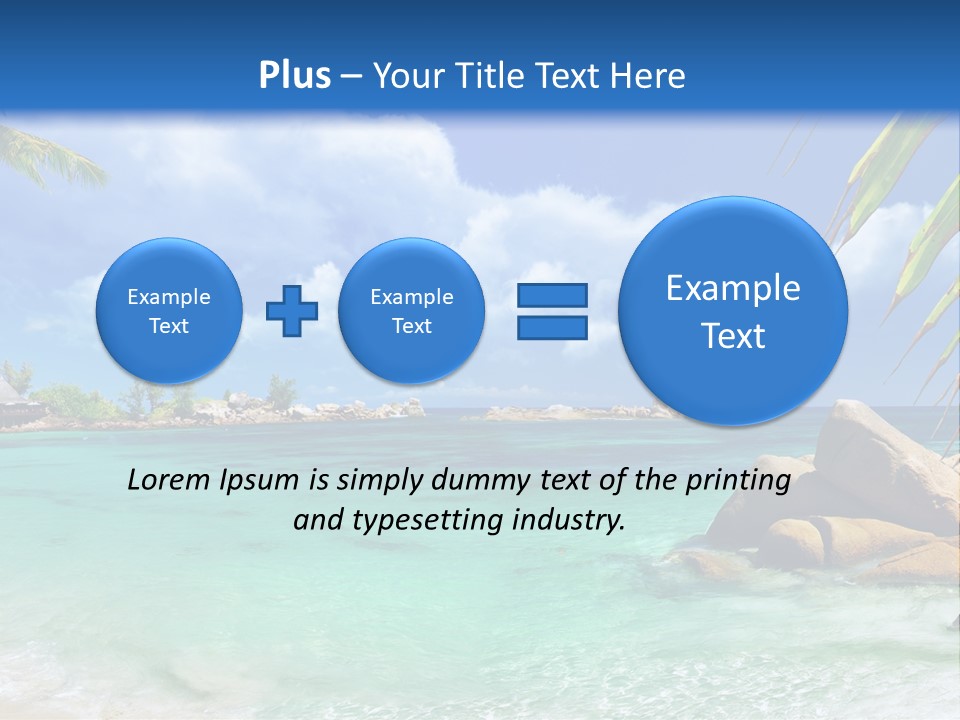Rocks Tree Mountains PowerPoint Template