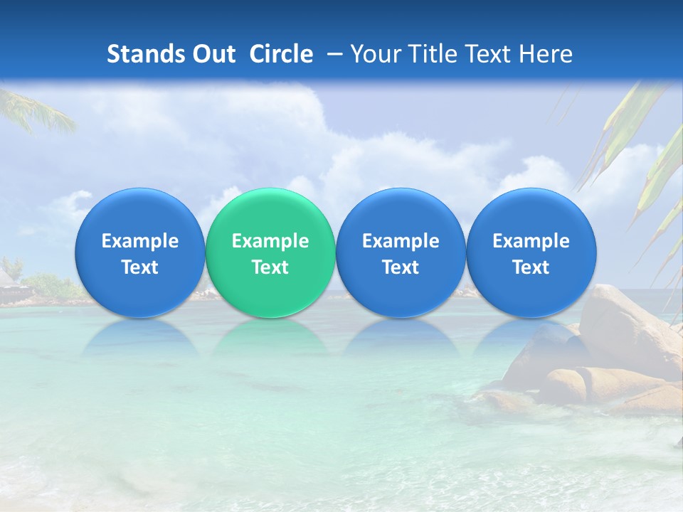 Rocks Tree Mountains PowerPoint Template