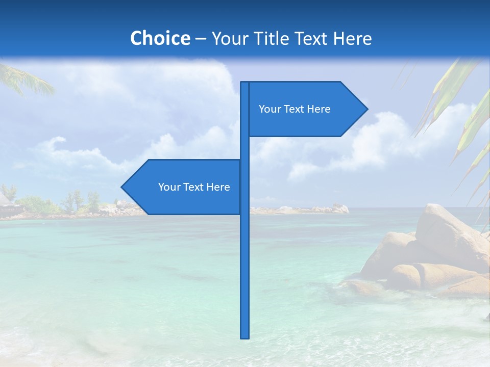 Rocks Tree Mountains PowerPoint Template