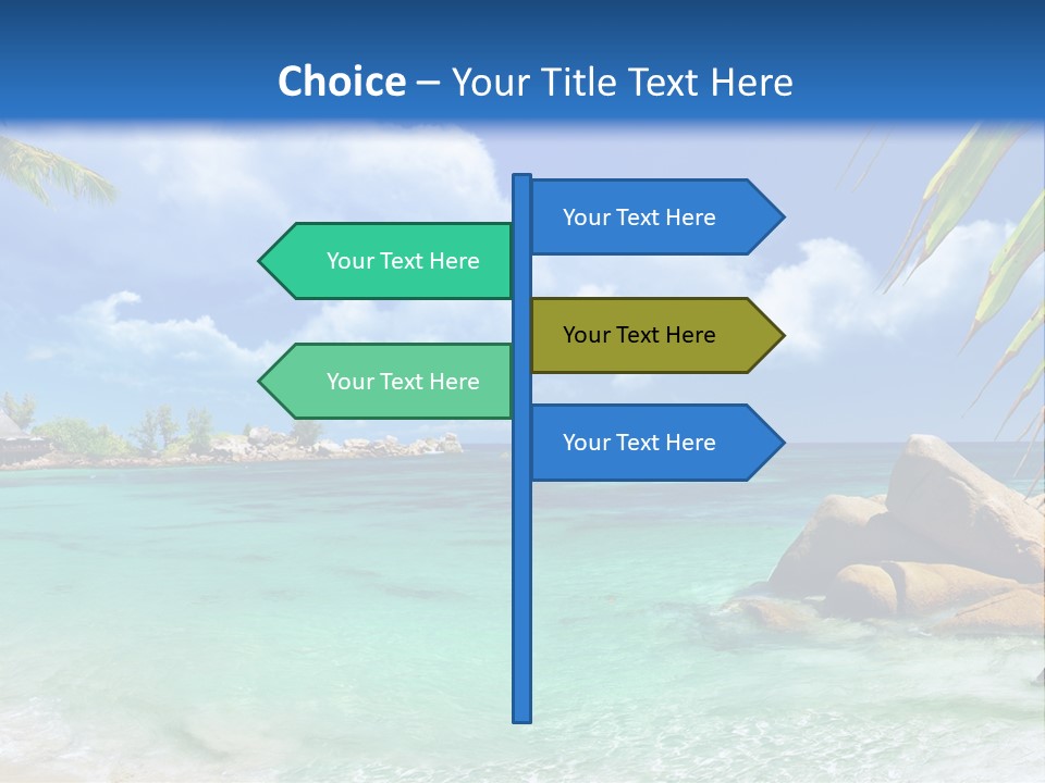 Rocks Tree Mountains PowerPoint Template