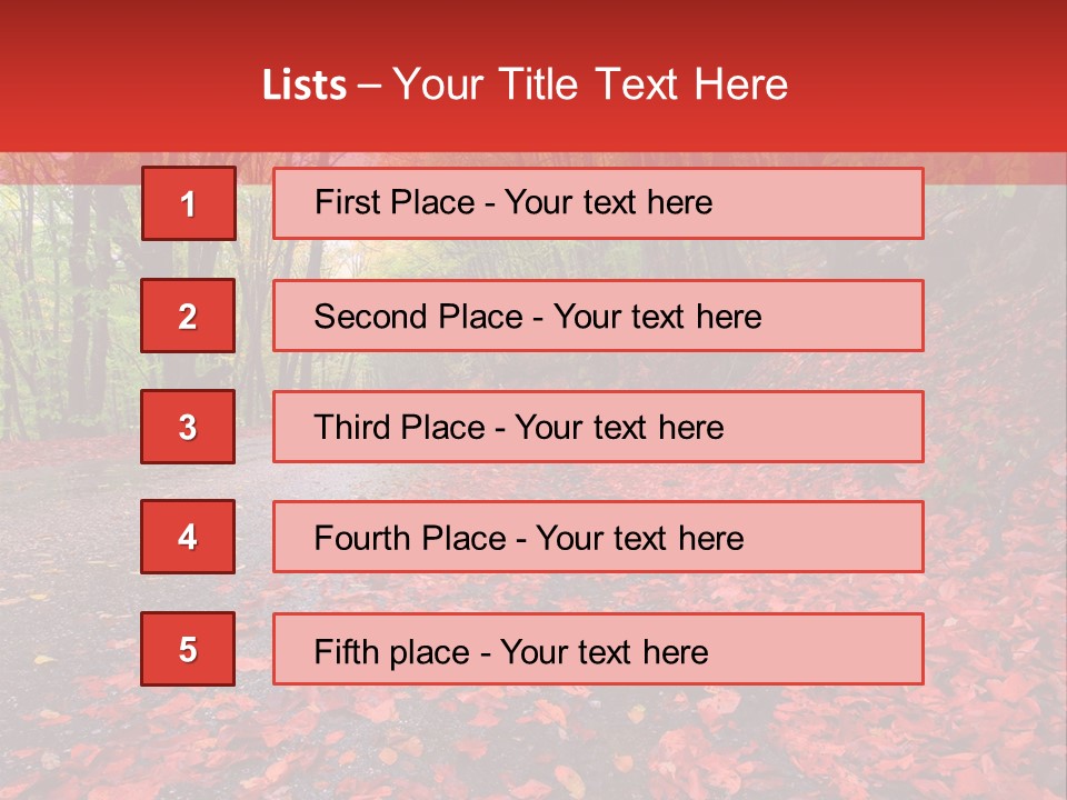Leaf Rest Green PowerPoint Template