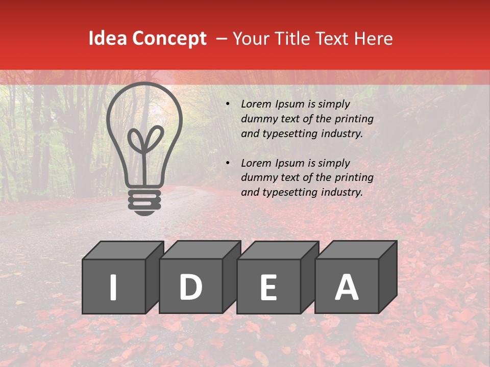 Leaf Rest Green PowerPoint Template