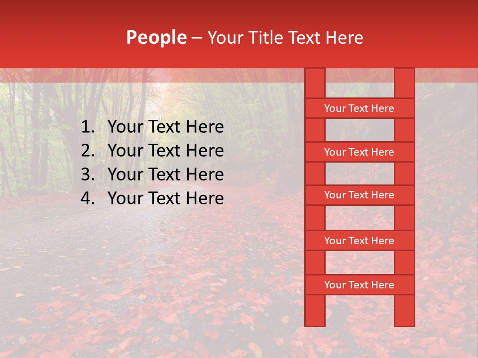 Leaf Rest Green PowerPoint Template