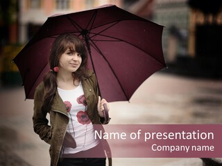 Fog Pose Happy PowerPoint Template