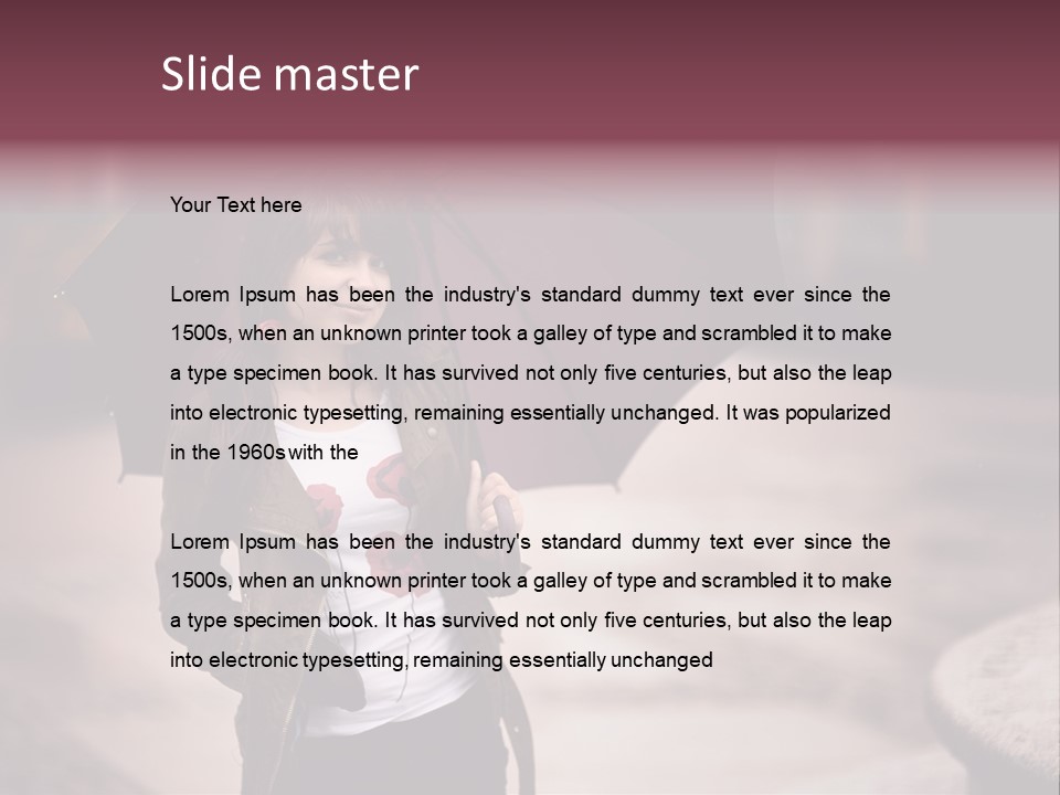 Fog Pose Happy PowerPoint Template