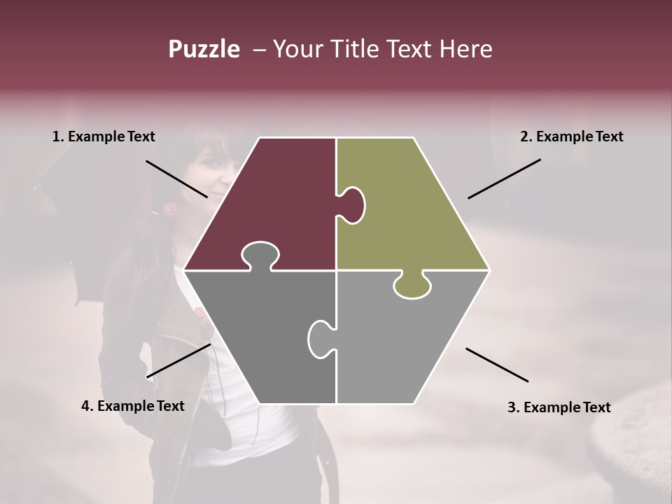 Fog Pose Happy PowerPoint Template