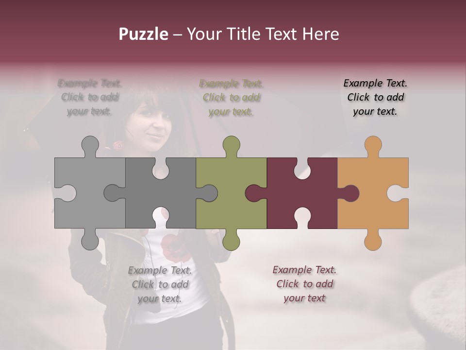 Fog Pose Happy PowerPoint Template