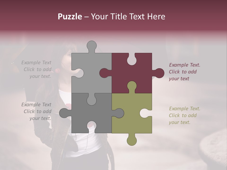 Fog Pose Happy PowerPoint Template