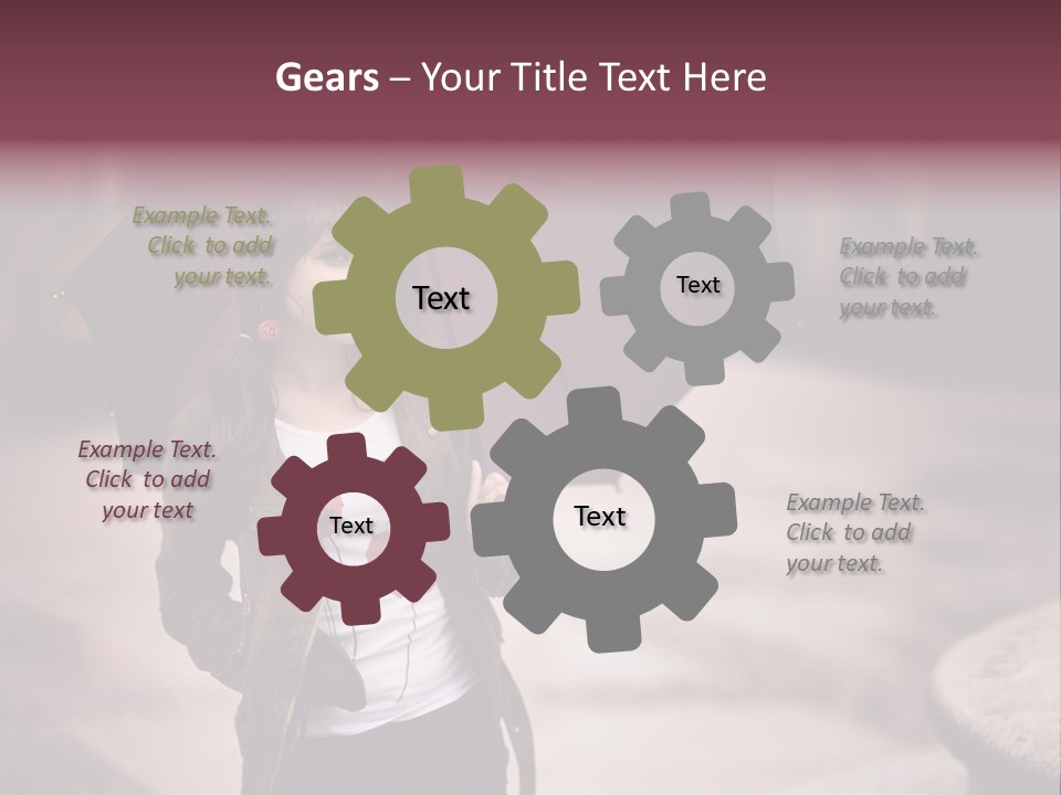 Fog Pose Happy PowerPoint Template