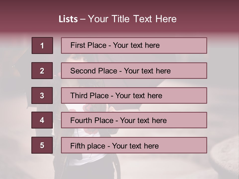 Fog Pose Happy PowerPoint Template
