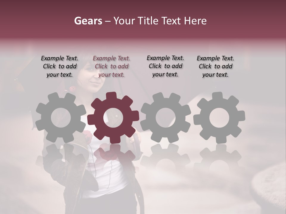 Fog Pose Happy PowerPoint Template