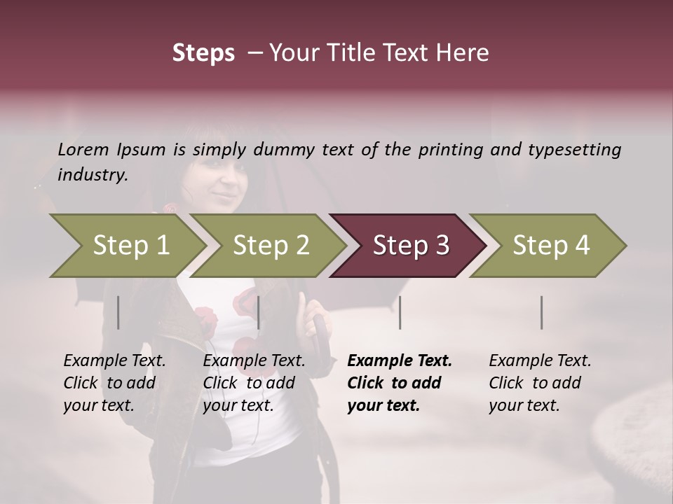 Fog Pose Happy PowerPoint Template