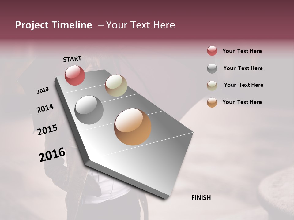 Fog Pose Happy PowerPoint Template