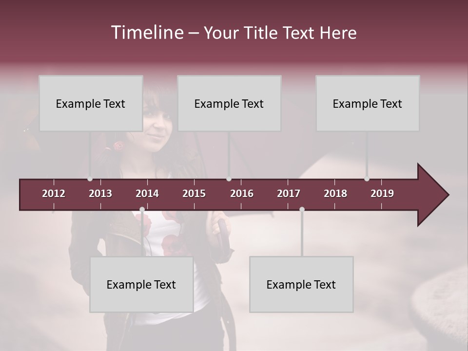 Fog Pose Happy PowerPoint Template
