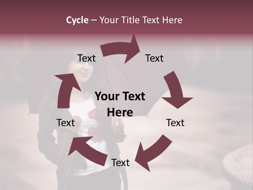 Fog Pose Happy PowerPoint Template