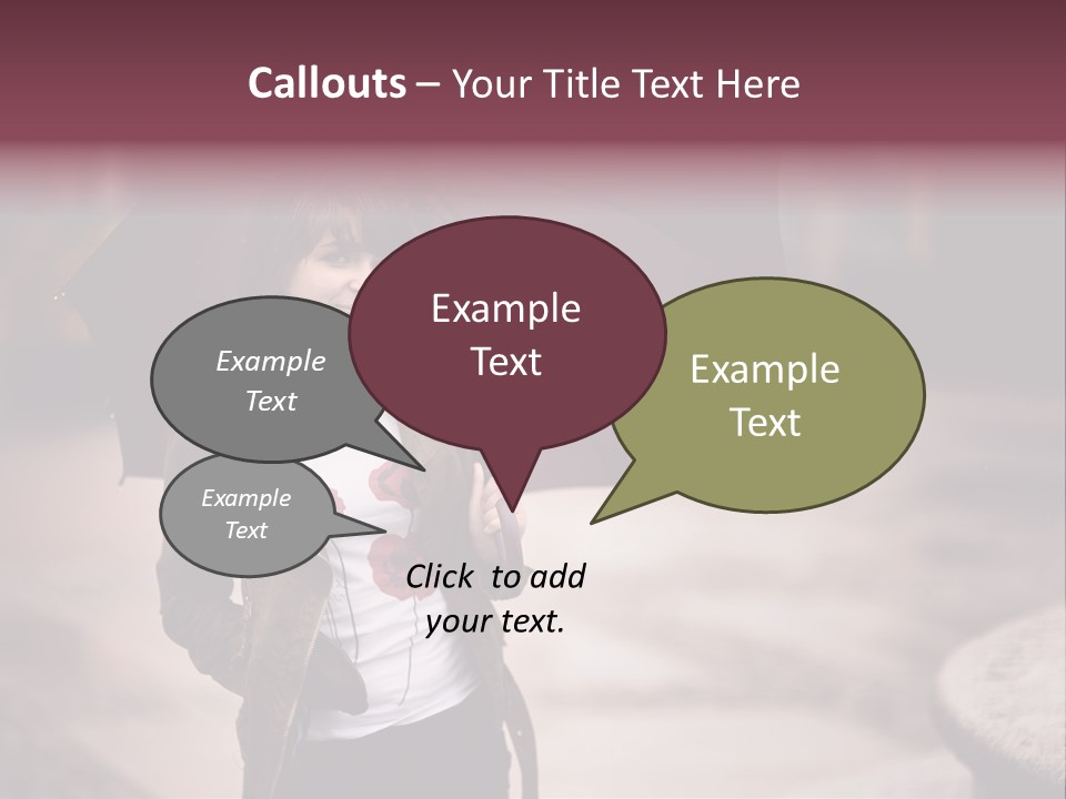 Fog Pose Happy PowerPoint Template