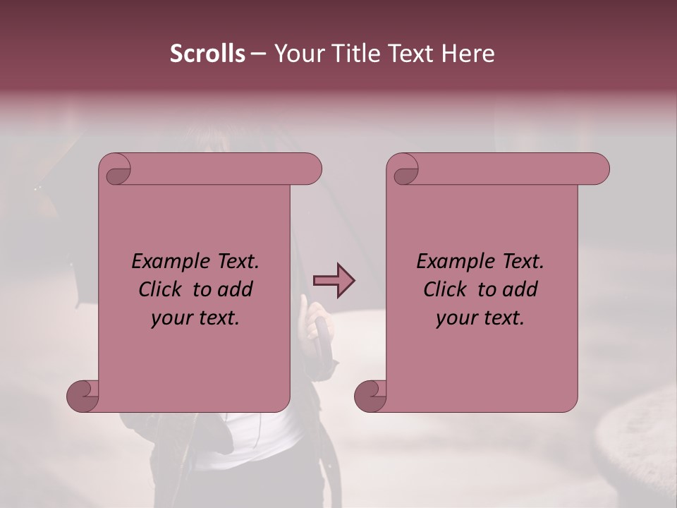 Fog Pose Happy PowerPoint Template