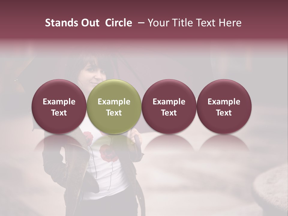 Fog Pose Happy PowerPoint Template