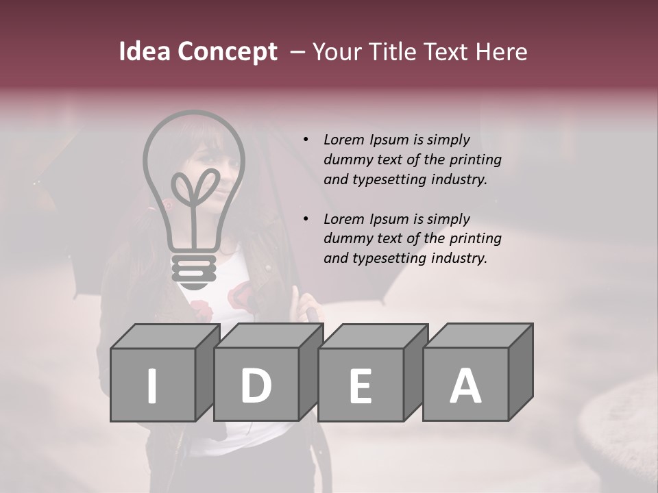 Fog Pose Happy PowerPoint Template