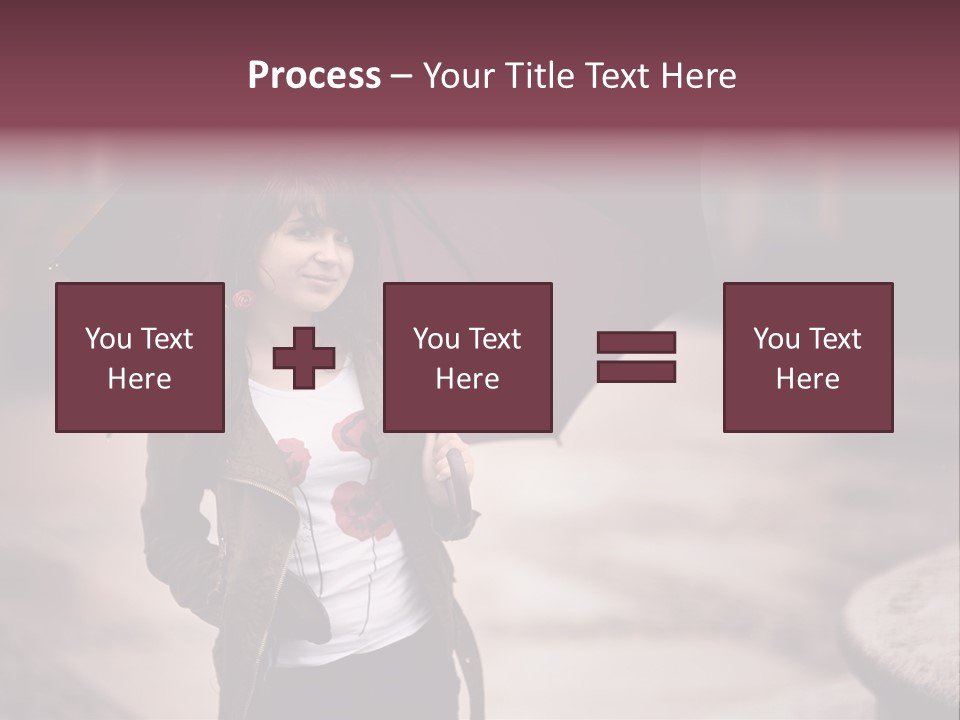 Fog Pose Happy PowerPoint Template