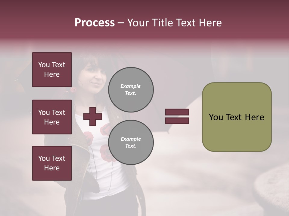 Fog Pose Happy PowerPoint Template