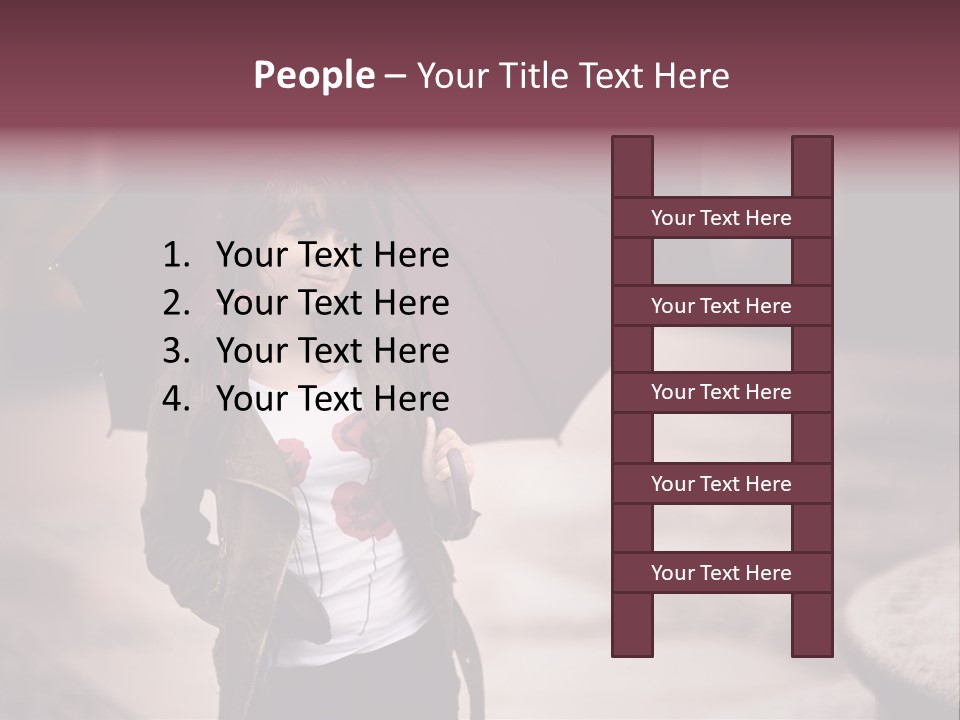 Fog Pose Happy PowerPoint Template