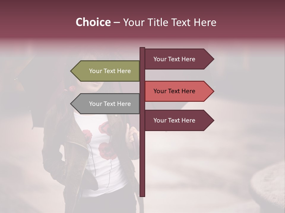 Fog Pose Happy PowerPoint Template