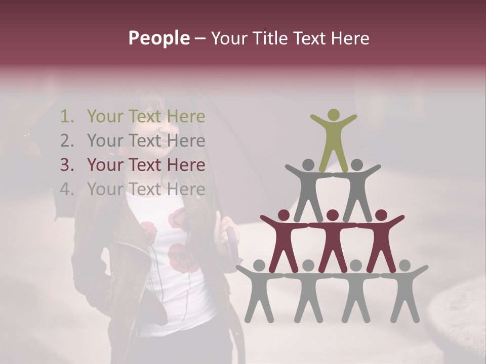 Fog Pose Happy PowerPoint Template