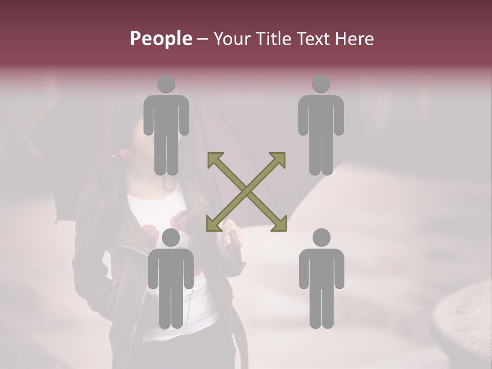 Fog Pose Happy PowerPoint Template