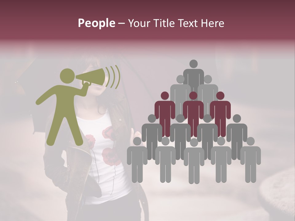 Fog Pose Happy PowerPoint Template