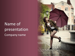 Lovely Fog Lady PowerPoint Template