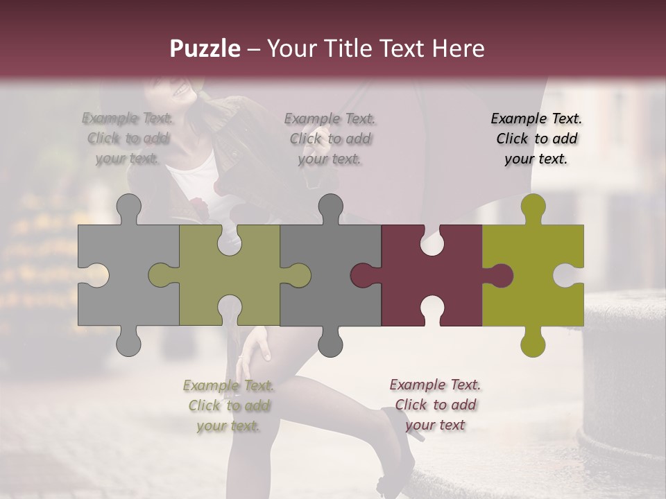 Lovely Fog Lady PowerPoint Template