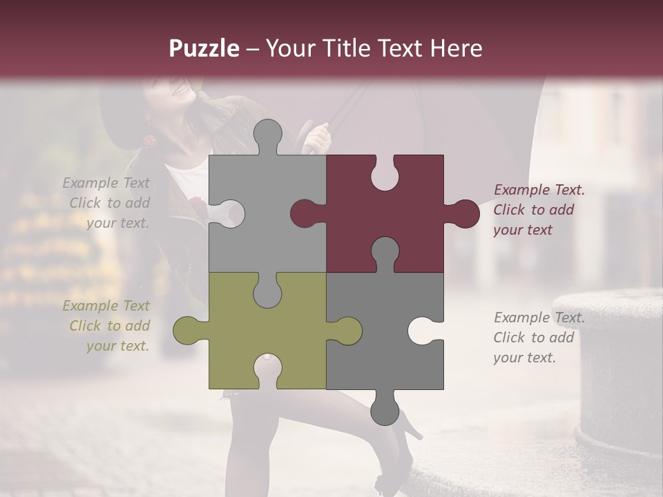 Lovely Fog Lady PowerPoint Template