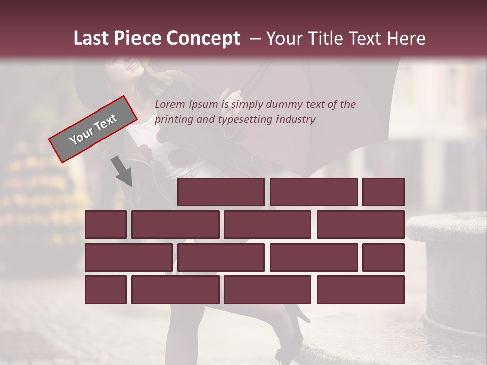 Lovely Fog Lady PowerPoint Template