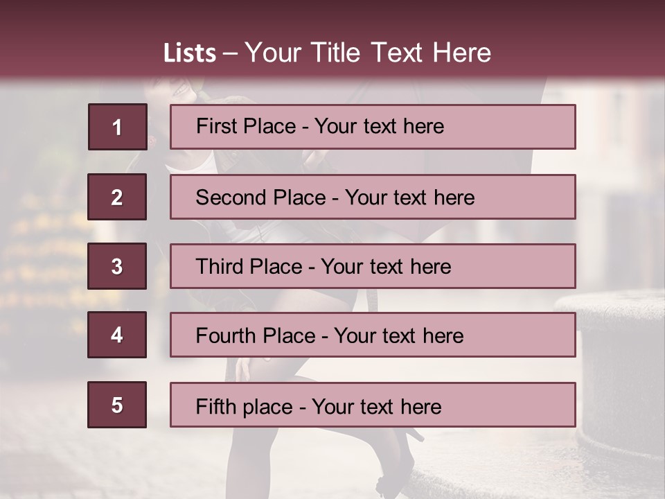 Lovely Fog Lady PowerPoint Template