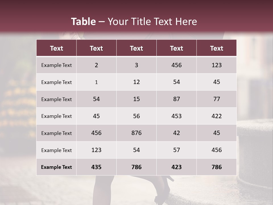 Lovely Fog Lady PowerPoint Template