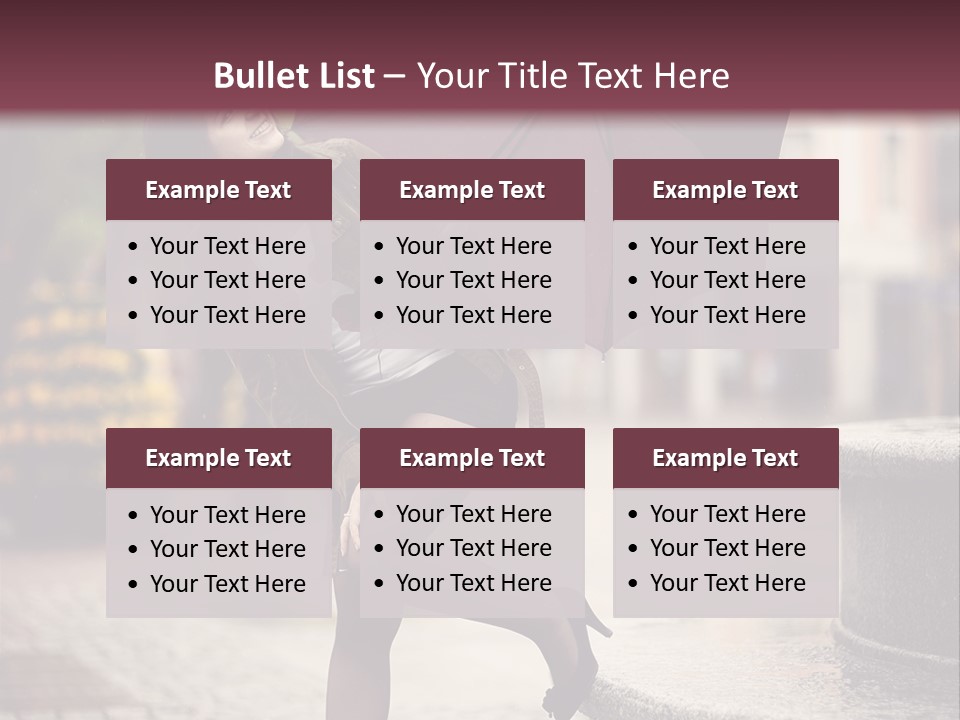 Lovely Fog Lady PowerPoint Template